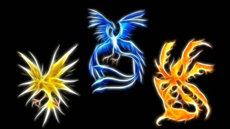 Vibrant Elemental Trio wallpaper