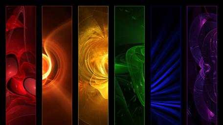 Vibrant Waves of Colorful Abstraction wallpaper