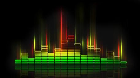 Vibrant Sound Waves Pulse in Harmony wallpaper