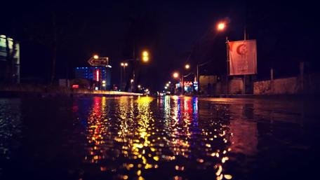 Lonely Nights in the Rain wallpaper