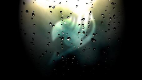 Mystical Rainy Anime Scene wallpaper