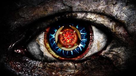 Fiery Eye of the Abyss wallpaper