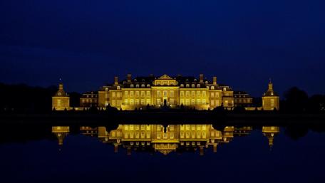 Nighttime Splendor at Nordkirchen Castle wallpaper