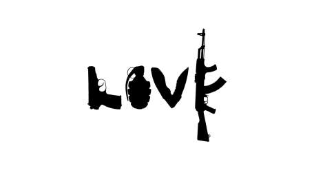 Passion for Arms Silhouette Art wallpaper