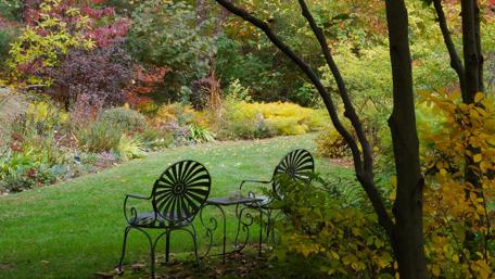 Serene Garden Retreat wallpaper