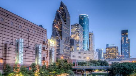 Houston Skyline at Twilight wallpaper