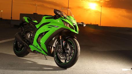 Kawasaki Ninja Sunset Ride wallpaper