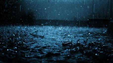Heavy night rain wallpaper