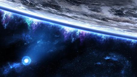 Stellar Radiance Beyond Earth's Atmosphere wallpaper