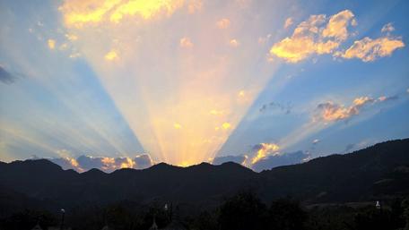 Golden Rays of Dawn wallpaper