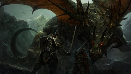 Dragon's Lair Confrontation wallpaper
