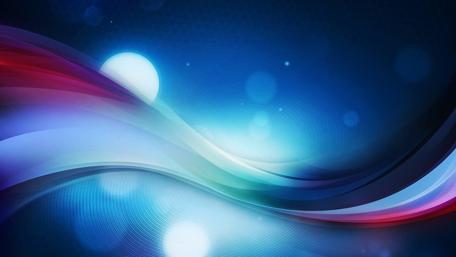 Whimsical Waves of Light and Color wallpaper