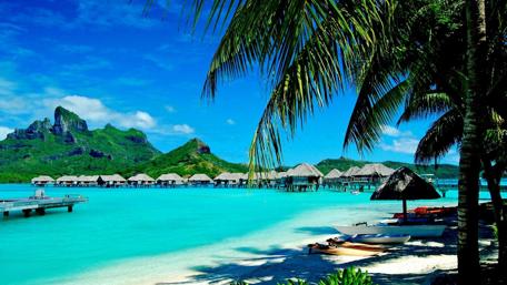 Tropical Beach Paradise wallpaper