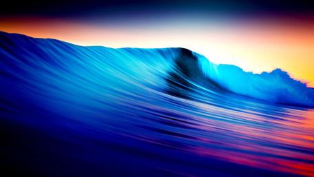 Rolling wave - Digital art wallpaper