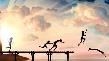 Joyful Summer Adventures: Art Capturing Childhood Bliss. wallpaper