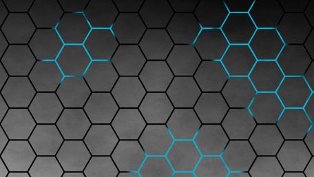Honeycomb Symphony in Blue and Gray wallpaper