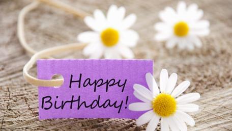 Happy Birthday Blossoms and Wishes wallpaper
