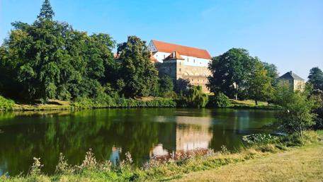 Tranquil Reflections by the Riverside wallpaper