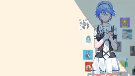 Serene Moments with Fuuka in Anime Art Style wallpaper