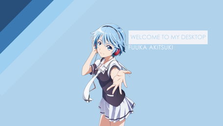 Charming Fuuka Akitsuki Wallpaper for Anime Fans wallpaper
