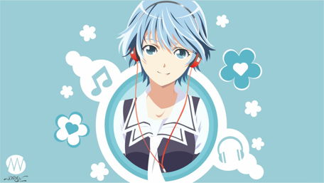 Charming Fuuka with Music Vibes wallpaper