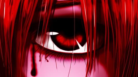 Intense Gaze of Elfen Lied's Mystery wallpaper
