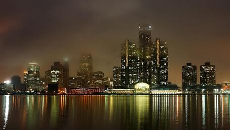 Stunning Night Views of Urban Skyscrapers in New York City wallpaper