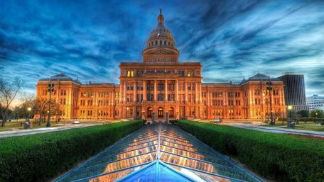 Texas State Capitol at Sunset Glow wallpaper