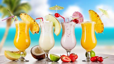 Tropical Summer Bliss Refreshment wallpaper
