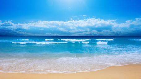 Summer Beach Waves wallpaper