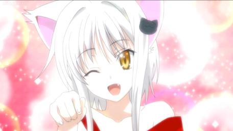 Koneko Toujou's Playful Wink wallpaper
