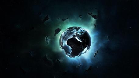 Digital World Disintegration wallpaper