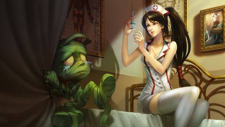 Unlikely Allies in a Mysterious Care Room wallpaper