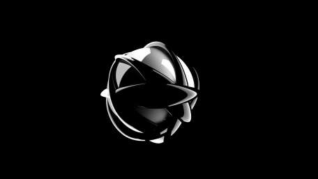 Dark 3D ball wallpaper