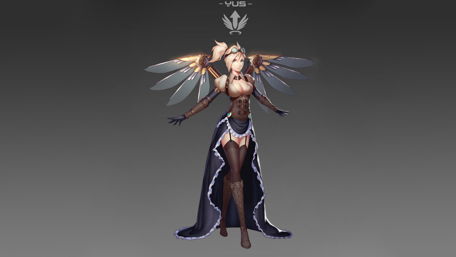 Angelic Guardian in Resplendent Armor wallpaper