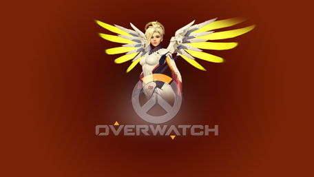 Angelic Guardian of Overwatch wallpaper
