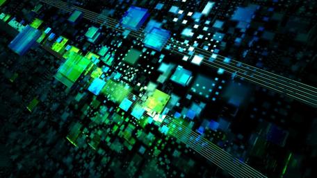 Futuristic Digital Matrix wallpaper