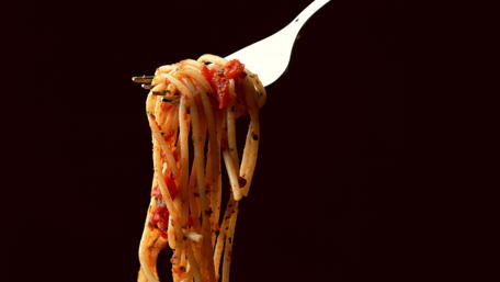 Delicious Pasta Ready to Savor wallpaper