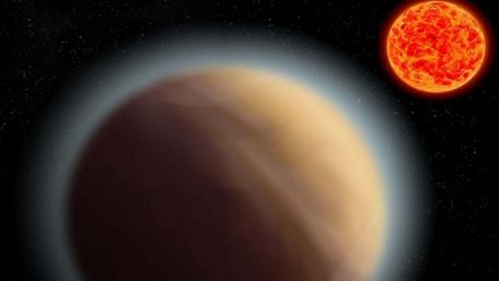 Vivid Planet in Distant Cosmos Space Scene wallpaper