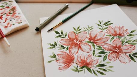 Blooming Artistic Expression wallpaper