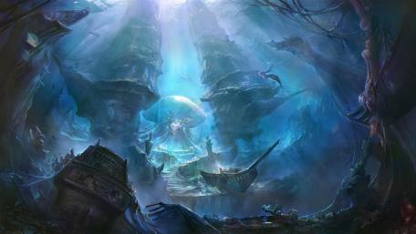 Mystical Depths of the Ocean's Embrace wallpaper