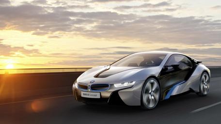 Sleek and Futuristic BMW i8 Wallpaper wallpaper