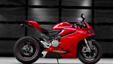 Red Beast Motorbike in 4K wallpaper
