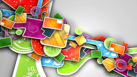 Vibrant Abstract Art Explosion wallpaper