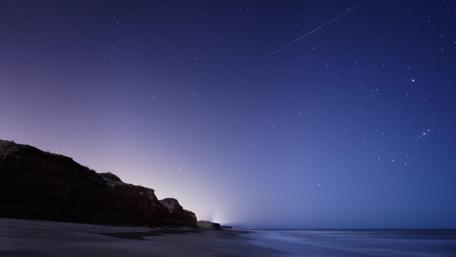 Twilight Ocean and Starry Night Magic wallpaper