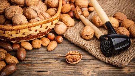 Nuts in a Rustic Arrangement for Your Space wallpaper