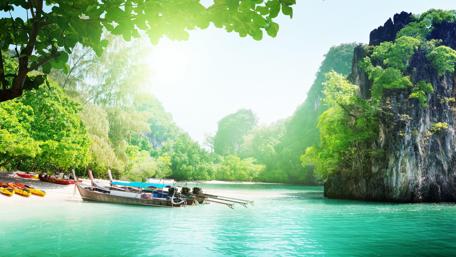 Tropical Paradise in Thailand's Summer Bliss wallpaper