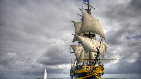 Sailing Through the Clouds wallpaper