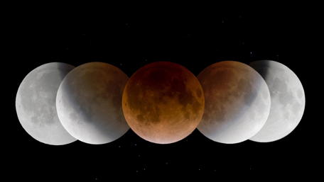 Lunar Eclipse Phases in Stunning Detail wallpaper