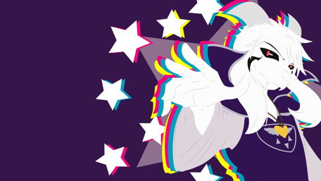 Asriel Dreemurr's Starry Transformation wallpaper